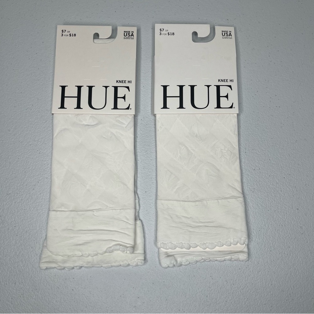HUE Womens Knee High Socks 3 Pack Onesize